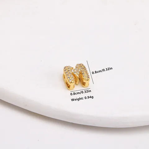 18K Vergoldet Messing Zirkonia 3D Blasen Alphabet Anhänger Für DIY Personalisierten Namen Halskette Schmuck Zubehör Für Frauen
