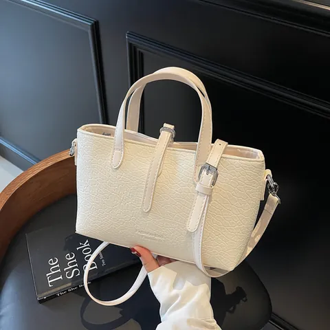 Bolso Tote de Cuero PU con Patrón de Cocodrilo Vintage Para Mujeres Gran Capacidad Bolso de Mano Casual Oficina Bolso de Hombro