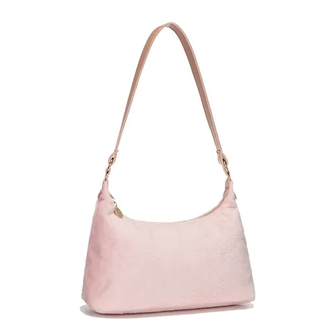 Borsa Sottobraccio in Peluche Vintage da Donna Semplice in Pelliccia Sintetica Borsa a Tracolla Pendolare Mini Handbag Baguette