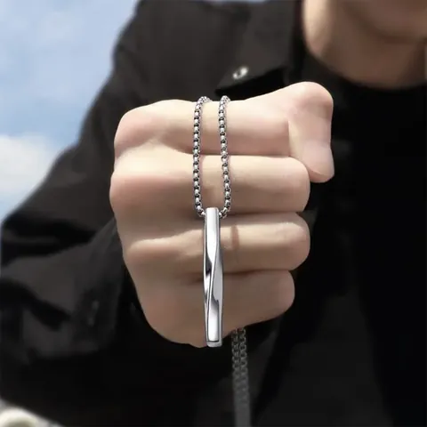 Vintage Stainless Steel Chain Necklace With Alloy Pendant Hip Hop Punk Jewelry Gothic Cross Anchor Skull For Men Women