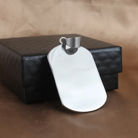 Retro Punk Stainless Steel Muscle Dog Pendant Necklace For Men Fitness Dumbbell Embossed Dog Tag Jewelry Accessory Gift