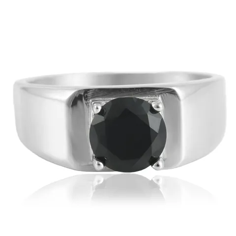 Vintage Titanium Steel Ring With Colorful Round Artificial Gemstone Punk Style Personality Jewelry For Women Daily Accessories