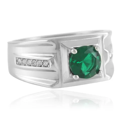Anillo Vintage de Acero de Titanio con Gema Redonda Para Hombre Mujer Pavé de Zirconia Acero Inoxidable Punk Joyería de Moda