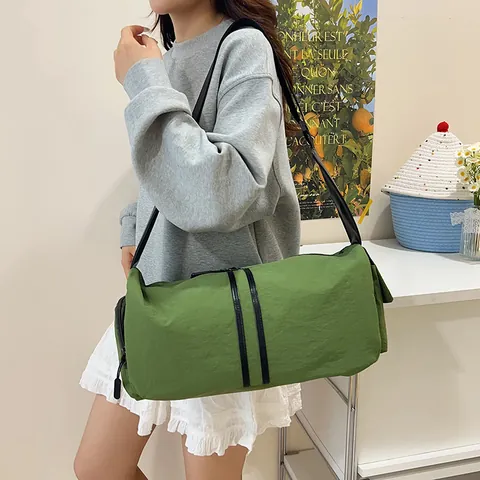 Bolso de Viaje de Nylon Ligero Impermeable para Mujer Casual Gimnasio Deportes Bolso de Hombro Crossbody Gran Capacidad
