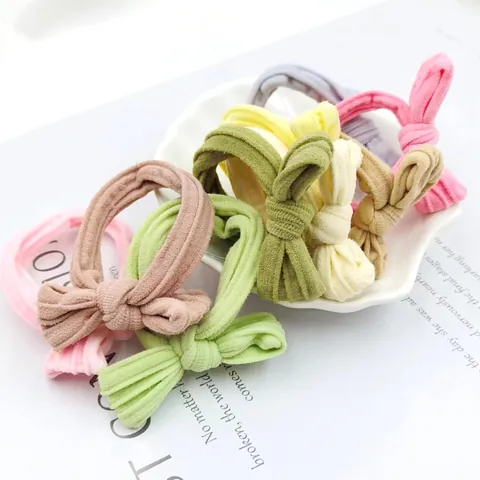 Hochelastische Schleife Haargummis Für Damen Mädchen Stoff Nahtlose Rüschen Scrunchies Koreanischer Stil Pferdeschwanzhalter Haarschmuck