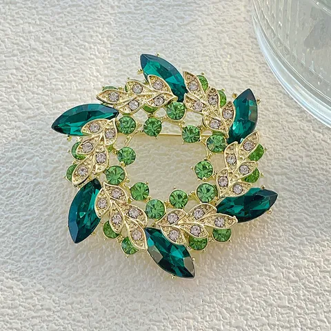 Broche Elegante Con Cristales Para Mujer Aleación De Zinc Diamantes De Imitación Flor Mariposa Lazo Corsage Para Cuello De Chaqueta De Traje Joyería De Moda Regalo