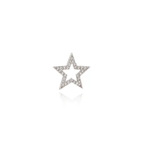 18K Verguld Koper Zirkonia Opengewerkte Ster Hanger Charm Voor Vrouwen DIY Sieraden Maken Accessoires