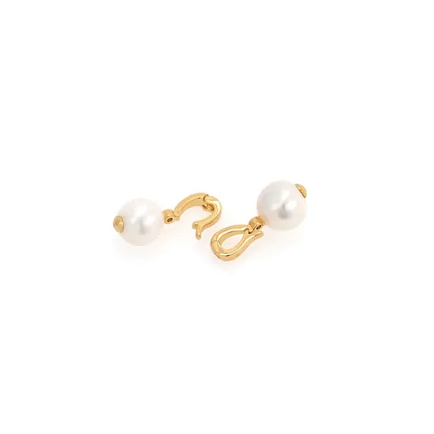 18K Verguld Koperen Karabijnsluiting Connector Met Parel Zirkonia Ingelegd Voor DIY Sieraden Maken Handgemaakte Accessoires
