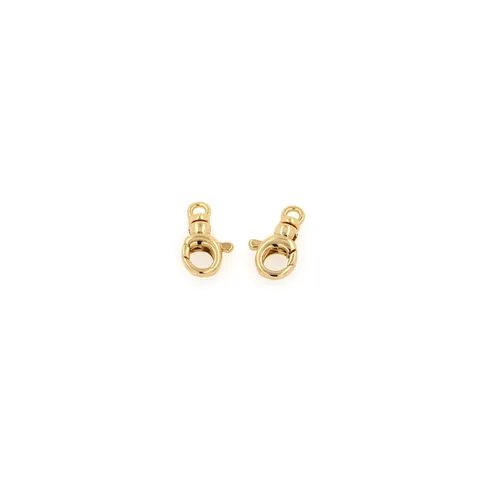 18K Verguld Koper Zirkonia Karabijnsluiting Sieraden Connector Voor DIY Ketting Armband Handgemaakte Accessoires