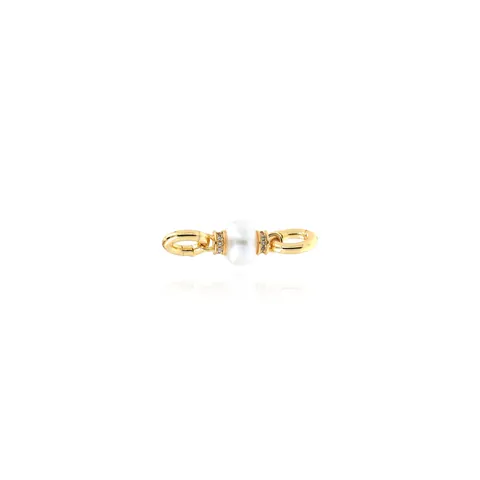 18K Verguld Koper Parel Zirconia Sieraden Connector Voor DIY Ketting Armband Maken Elegant Sieraden Accessoire Connector