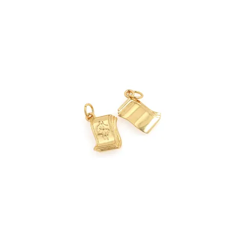 18K Gold Plated Copper Dollar Bill Money Pendant With Zirconia Inlaid Luxury Glossy DIY Jewelry Accessories For Necklace Bracelet Pendant Only