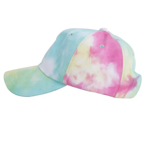 Καπέλο Μπέιζμπολ από Βαμβάκι Tie-Dye Παραλλαγή για Άνδρες Γυναίκες Casual Υπαίθρια Προστασία από τον Ήλιο Ρυθμιζόμενο Hip Hop