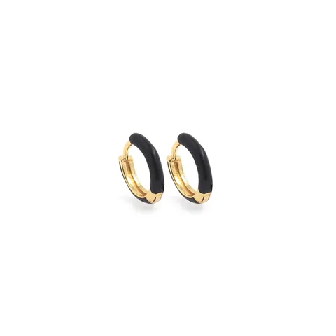 Minimalist 18K Gold Plated Copper Hoop Earrings With Colorful Enamel Drip Oil Huggie Earrings For Women Jewelry Gift