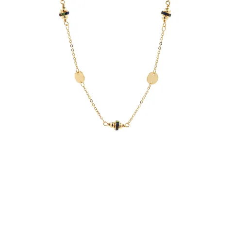 18K Gold Plated Copper Unfinished Round Disc Bead Chain DIY Jewelry Making Accessory For Necklace Bracelet Extension For Women