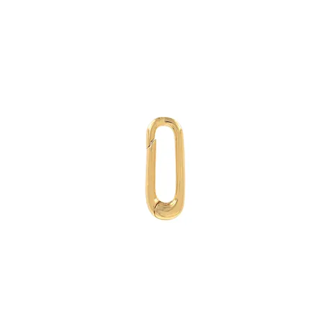 18K Gold Plated Copper Oval Spring Clasp Carabiner Connector For DIY Jewelry Making Bracelet Necklace Accessories