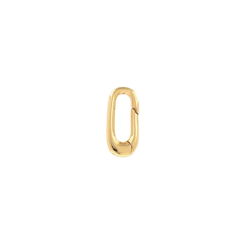 18K Gold Plated Copper Oval Carabiner Clasp Spring Buckle DIY Jewelry Finding Accessory For Necklace Bracelet Connection