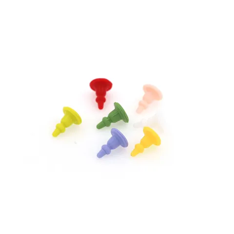 DIY Silicone Earring Backs Multi-Color Tapered Earring Stoppers For Earrings Studs Findings Accessories DIY Jewelry Making Craft Supplies
