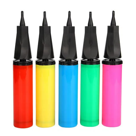 Pompe à Air Manuelle Portable pour Ballons Gonfleur à Double Action pour Jouets Gonflables Mariage Fête Décorations