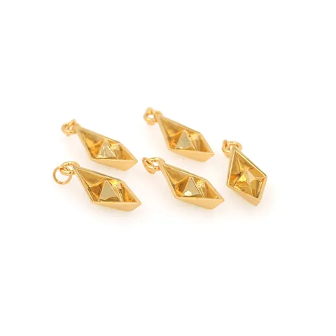 18K Verguld Koper Origami Boot Hanger Minimalistisch Papieren Schip Charms Voor DIY Ketting Sieraden Maken Accessoires Voor Vrouwen