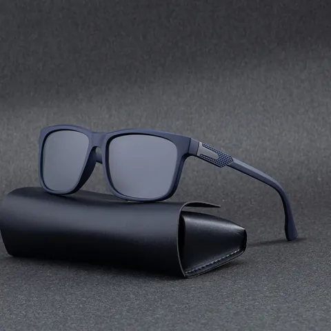 Men Polarized Sunglasses PC Frame TAC Lenses UV400 Square Matte Frame Outdoor Driving Fashion Sport
