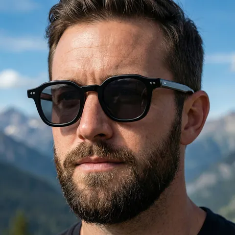 Retro Square Sunglasses For Men Women UV400 Protection PC Frame Metal Core Temples Fashion Sunshades Eyewear