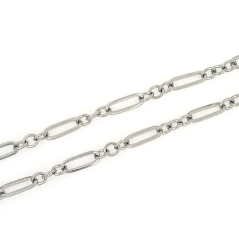 18K Vergoldet Kupfer Büroklammer Kette Ovale Glieder DIY Schmuckherstellung Zubehör Für Halsketten Armbänder Handarbeit