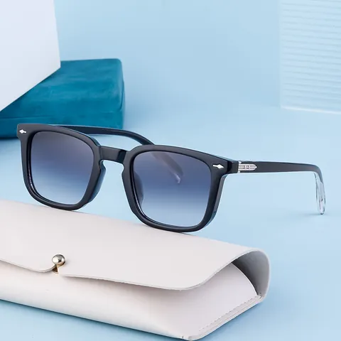 Retro Square Sunglasses For Men Women UV400 Protection PC Frame Gradient Lens Outdoor Driving Fashion Shades Eyewear
