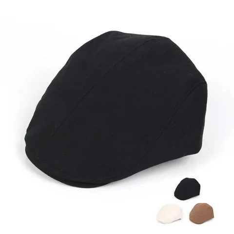 Vintage Baumwollmischung Schiebermütze Atmungsaktiv Britischer Stil Newsboy Beret Hut Für Herren Damen Freizeit Sonnenschutz Frühling Sommer