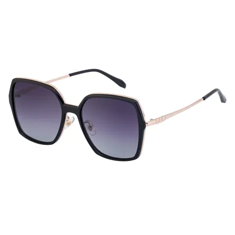 Fashion Square Polarized Sunglasses For Women Men Oversized TAC Lenses UV400 Protection Metal Frame Eyewear Driving Sun Glasses