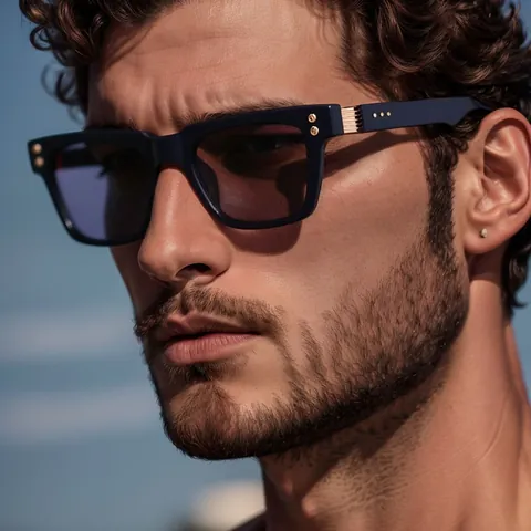 Gafas de Sol Cuadradas Vintage Para Hombres Y Mujeres Protección UV400 Material PC Marco Grueso Gafas Punk Moda