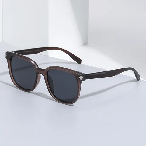Fashion Square Polarized Sunglasses Men Women Retro UV400 Protection Outdoor Travel Fishing Daily Wear Trendy Eyewear