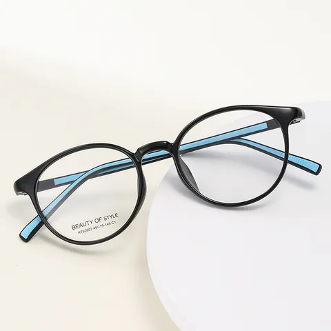 Fashion Round Frame Optical Glasses TR90 Lightweight Full Frame Eyeglass Frame For Myopia Prescription KT62602