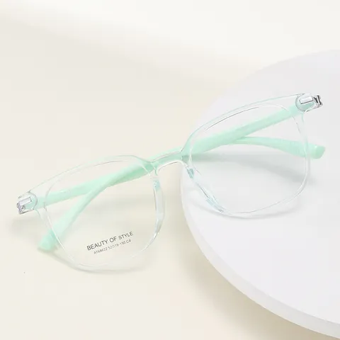 Women Trendy Square TR90 Optical Glasses Frame Fashion Large Transparent Prescription Eyewear Frame UV400 Clear Lens Eyeglasses