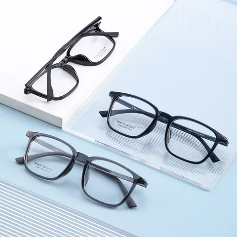 Vintage Square TR90 Eyeglass Frames For Women Minimalist Lightweight Optical Glasses Prescription Compatible Eye Wear