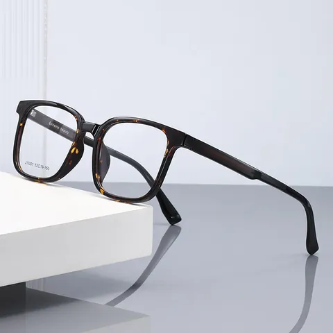 Mode TR90 Vierkant Brilmontuur Heren Dames Vintage Oversized EMS Brilmontuur J10001 Geschikt Voor Glazen