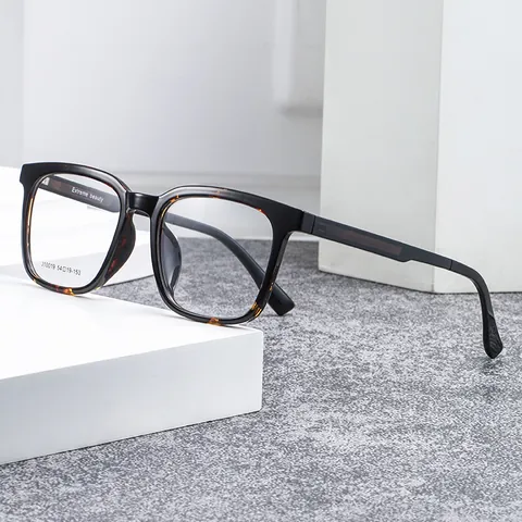 Vintage Square TR90 Optical Glasses Frame For Men Women Large Frame Retro Eyeglasses Corrective Lens Frame Fashion Accessory