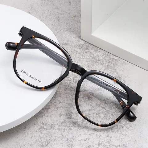 Mode Vierkante Optische Brilmontuur TR90 Materiaal Unisex Vintage Stijl Transparant Grijs Koffie Schildpad Volledig Montuur Bril