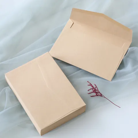 Vintage Natural Kraft Paper Envelopes Heavyweight 120G Western Style Mailing Pocket For Wedding Invitation Greeting Cards