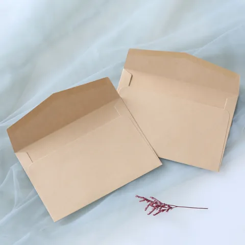 Vintage Natural Kraft Paper Envelopes Heavyweight 120G Western Style Mailing Pocket For Wedding Invitation Greeting Cards