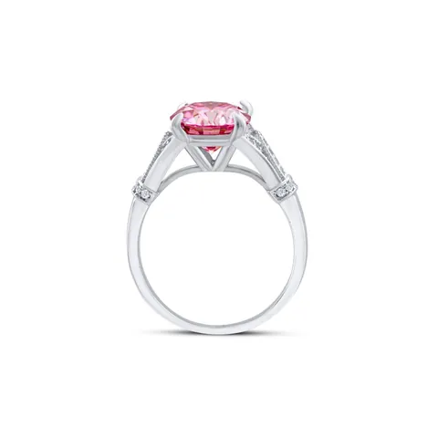 Lussuoso Set di Anelli in Moissanite Taglio Rotondo Argento Sterling 925 Gioielli da Matrimonio Fidanzamento Per Donna Con Certificato GRA