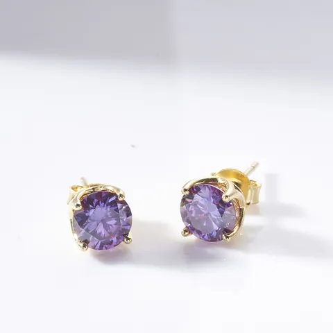 Klassieke Moissaniet Oorknopjes Rond Geslepen Met 925 Sterling Zilveren Stift D Kleur VVS1 Sieraden Voor Feest Dames Heren
