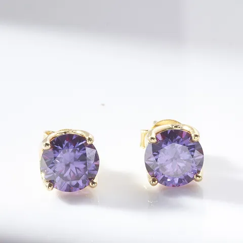 Klassieke Moissaniet Oorknopjes Rond Geslepen Met 925 Sterling Zilveren Stift D Kleur VVS1 Sieraden Voor Feest Dames Heren
