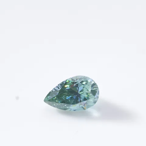 Teal Groen Moissanite Losse Steen Peervorm Smaragd Prinses Marquise Slijpvorm Glinsterende Edelsteen Met Certificaat Voor Sieraden