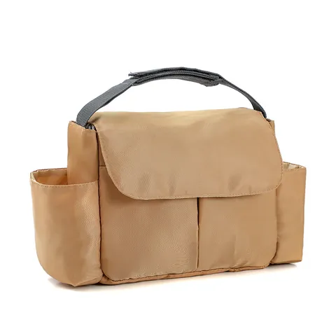 Large Capacity Multi-functional Diaper Bag For Stroller Waterproof Polyester Baby Essentials Organizer Travel Handbag For Women