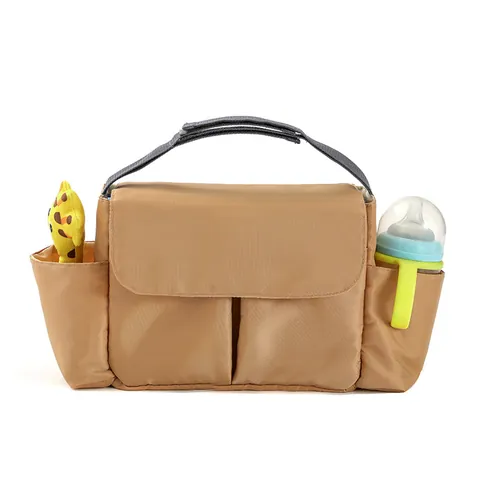Large Capacity Multi-functional Diaper Bag For Stroller Waterproof Polyester Baby Essentials Organizer Travel Handbag For Women