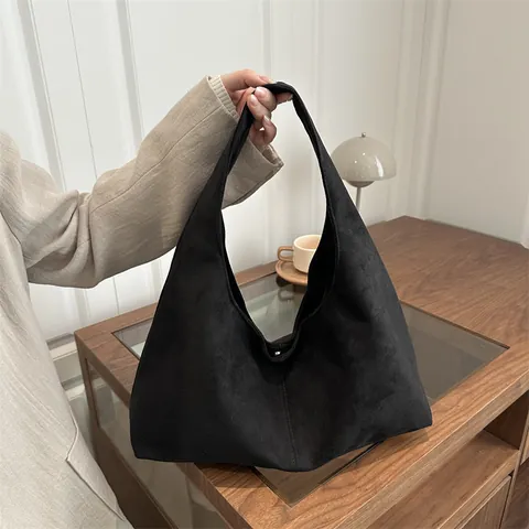 Bolso Tote Mujer Gran Capacidad Aspecto Gamuza Bolso Minimalista De Hombro Casual Hobo De Viaje Para Mujer Trabajo