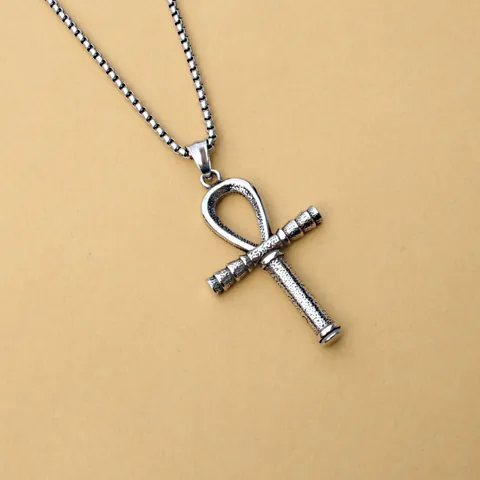 Retro Stainless Steel Pendant Necklace Alloy Cross Viking Axe Hip Hop Street Style Jewelry For Men Women Party Accessory