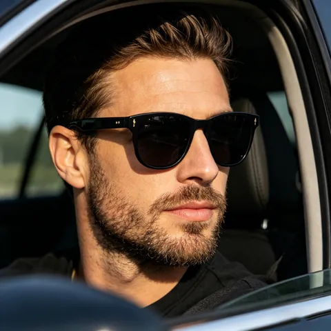 Square Polarized Sunglasses Vintage Frame UV400 Protection Outdoor Driving Fishing Eyewear PC Frame TAC Lens Men Women