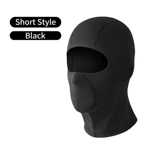 Passamontagna in Seta di Ghiaccio in Nylon Maschera Protezione Solare Con Foro Per Occhiali Anti-UV Traspirante Copertura Viso Collo Per Moto Sport All'aperto