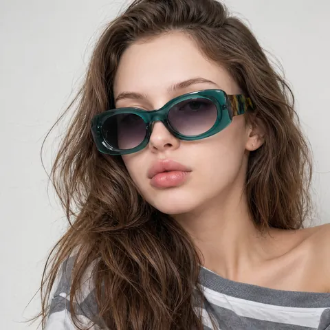Retro Vierkante Zonnebril Dik PC Frame AC Lenzen UV400 Bescherming Mode Hip-Hop Streetwear Brillen Voor Heren Dames